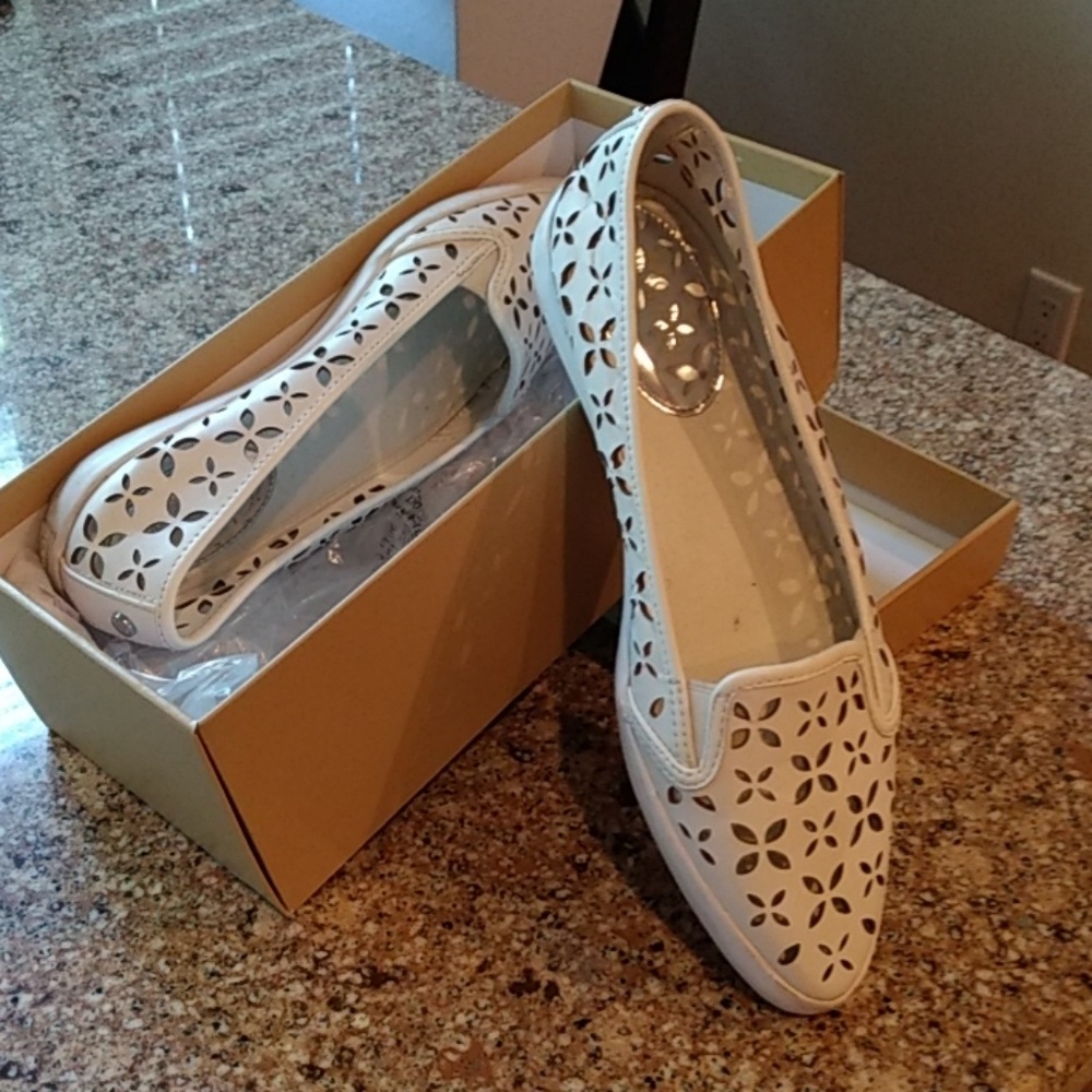 Michael by Michael Kors OLIVE Leather SlipOn Shoes